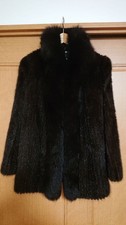 Cappotto visone marrone scuro