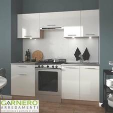 Cucina moderna completa bianca