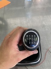 Pomello Cambio Golf 5/6 Led Rossi Vera Pelle