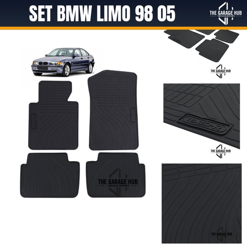 Set tappetini gomma neri - tappetini,