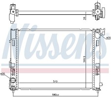NISSENS 606725 Radiatore