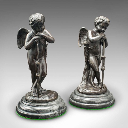 Coppia statuine putti - di,
