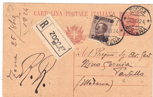 C053 intero postale regno - postale, v
