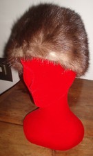 Cappellino cappello berretto donna di pelliccia