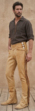 Pantaloni in pelle da uomo