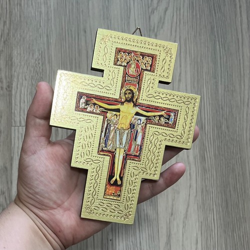 Crocifisso san damiano legno - damiano,