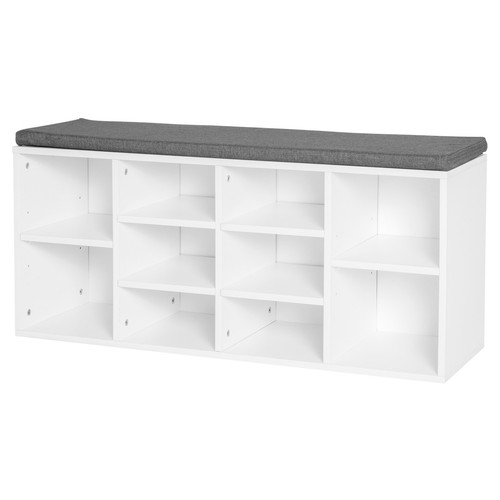 Homcom scarpiera panchina - scarpiera,