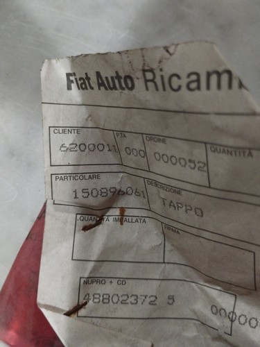Tappo tasca vano - vano, portaoggetti