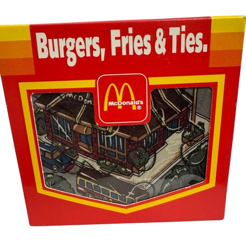 Cravatta mcdonald hamburger - cravatta,
