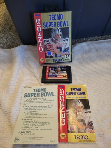 Sega genesis tecmo super bowl - tecmo,