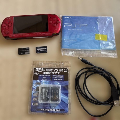 Sony psp 3000 console rossa - sony, psp-3000