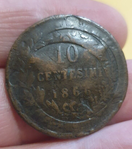 Errore conio cent 1866 - errore,