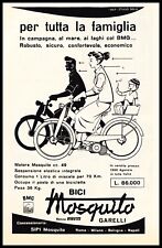 PUBBLICITA' 1951 MOSQUITO GARELLI MOTO MOTORINO BICICLETTA MOTORE GOMME PIRELLI