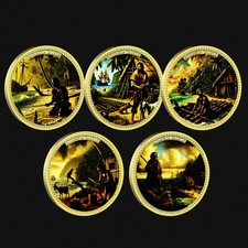 Monete commemorative Robinson Crusoe - Set da collezione limitato 5 pezzi | Survival Coins