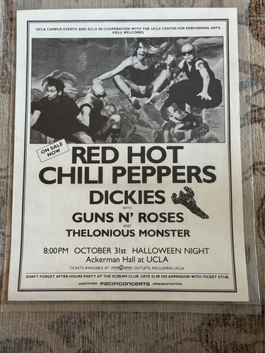 Raro poster volantino concerto
