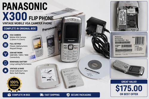 Panasonic x300 flip phone - panasonic,