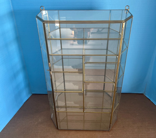 Vetrina vintage ottone e - vintage,