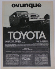 Advert Pubblicità 1980 TOYOTA LAND CRUISER BJ 40