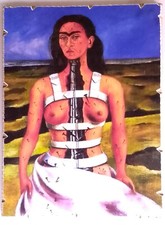 Frida Colonna Spezzata stampa applicata a pannello MDF intagliato misura 19x25