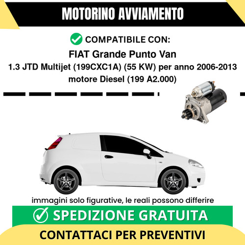 Motorino avviamento fiat - motorino,