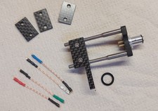 TURNTABLE SHELL HI-END TITANIO + CARBONIO - ORSONIC STYLE + OCC LITZ CAVI