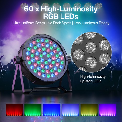 60led rgbwa par illuminazione - 60led,