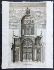 Stampa antica 1621 roma - antica,