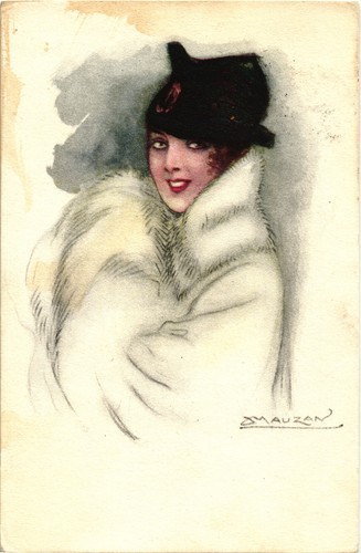 Mauzan art deco donnina - -, "donnina"