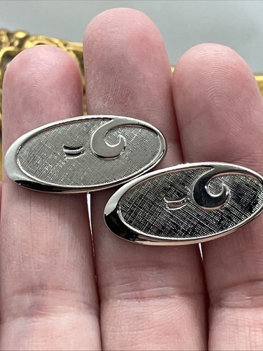 Gemelli vintage tono argento