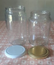 30 VASI VASETTI BARATTOLI IN VETRO PER ALIMENTI CONFETTURE MARMELLATA