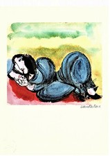 DOMENICO CANTATORE "POLINNIA" litografia firmata numerata timbrata Bolaffi Arte