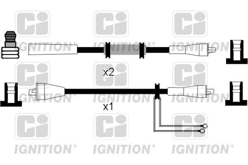 Set cavi accensione din - set,