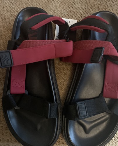 Zara sandali bassi - sandali, nero/rosso