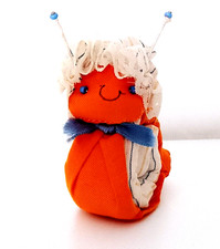 LUMACA SNAIL mini pupazzo stoffa anni 80 cotton puppet kawaii miniature