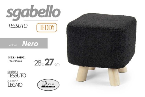Pouf sgabello poggiapiedi - sgabello,