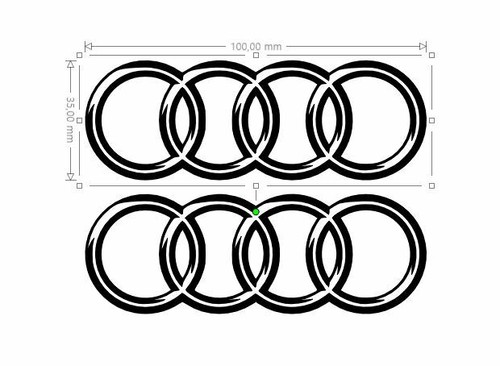 Stickers audi logo - stickers,