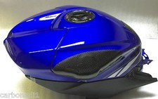 Yamaha R6 2006-2007 RJ11 2x Carbonio Tankprotektoren 10mm Aramid + Acciaio