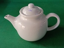 TEIERA CERAMICA BIANCA RONDINI CASETTA I BIANCHI MULINO BIANCO ANNI '80. CS91