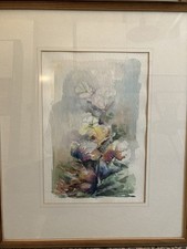 Quadro acquarello -Don Carlo Tarantini - Allievo Trento Longaretti 52x61 Cm