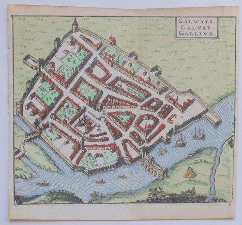 Irlanda galway mappa antica - irlanda,,