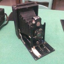 Antica Macchina Fotografica Volta 125 Completa Di Custodia E Lastre - Fantastica