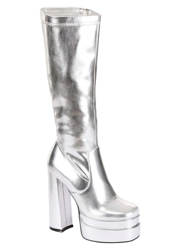 Stivali donna deluxe argento - donna,