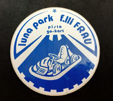 LUNA PARK F.LLI FRAU PISTA GO-KART  SARDINYA VINTAGE ANNI 70/80 STICHER /ADESIVO