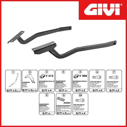 Staffe portapacchi givi - staffe,