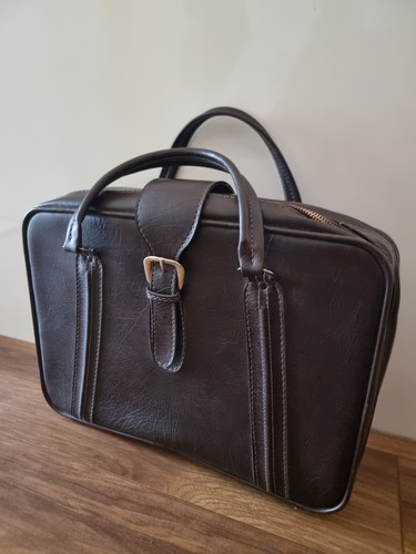 Valigia vintage marrone scuro