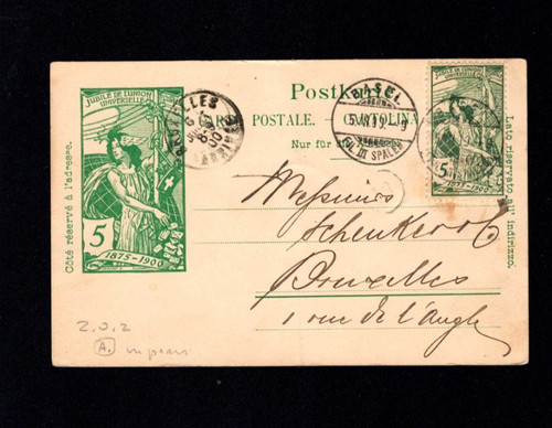 Svizzera 1900 upu - -, rp.