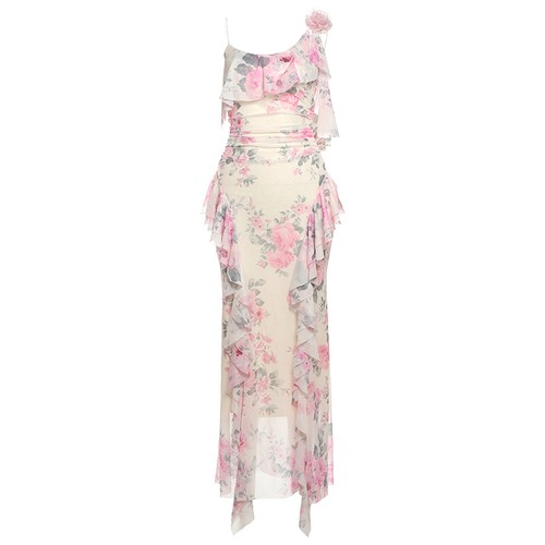 Abito lungo vintage - vintage, stampa