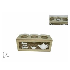 PORTA CANDELA A 3 POSTI LUMINI