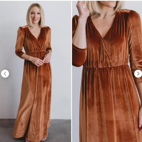 Maxi abito velluto - in,