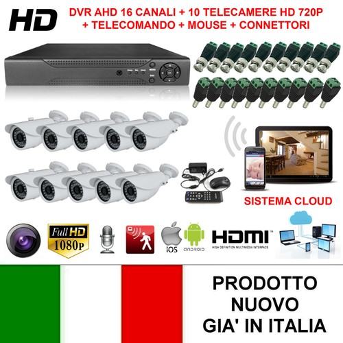 Kit videosorveglianza ahd - videosorveglianza, ip